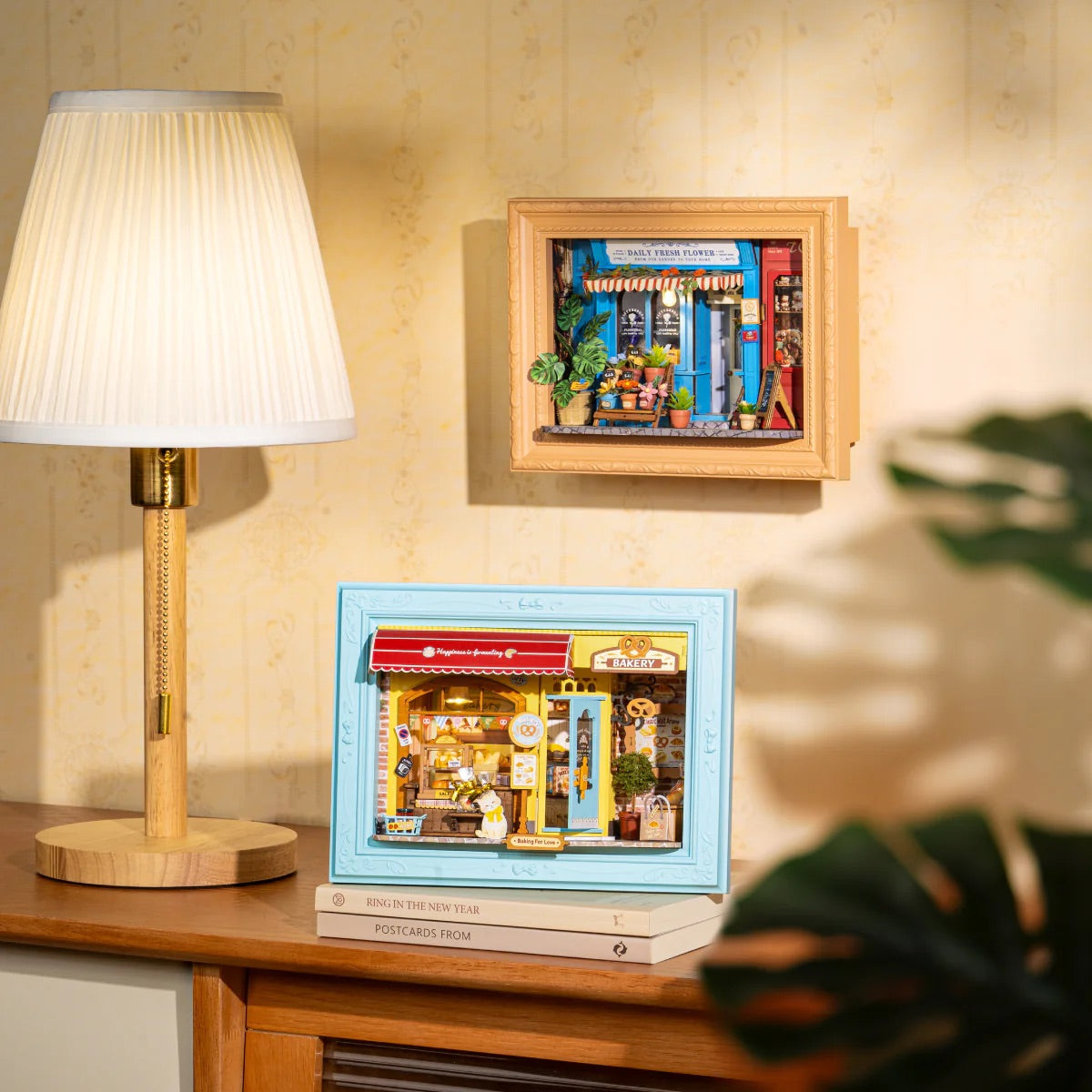 Fluffy Cat Bakery Framed Miniature Diorama