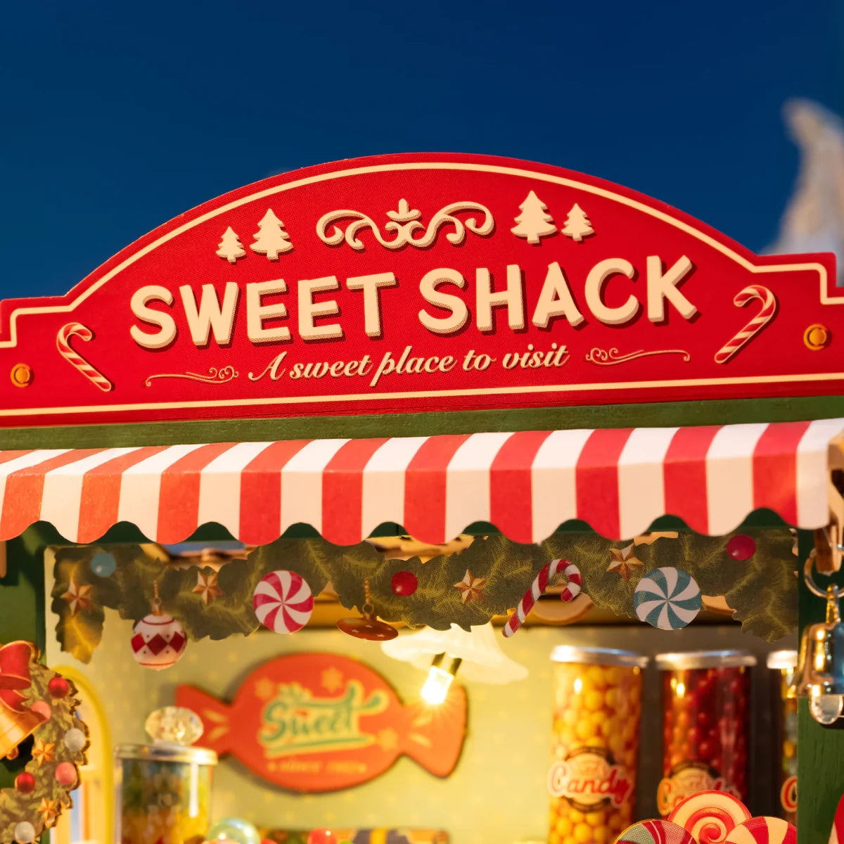 Christmas Candy Stand Miniature DIY Kit