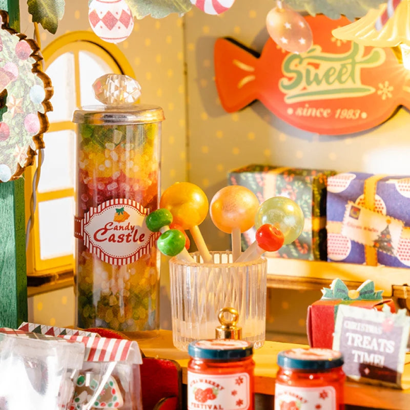 Christmas Candy Stand Miniature DIY Kit