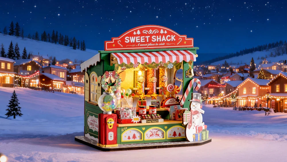 Christmas Candy Stand Miniature DIY Kit