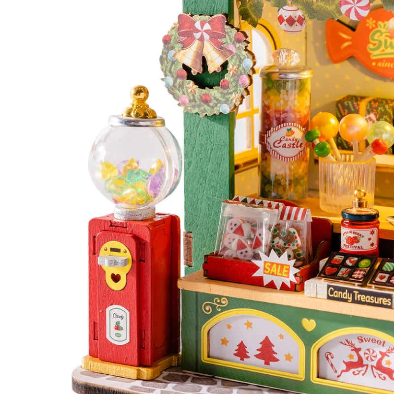 Christmas Candy Stand Miniature DIY Kit
