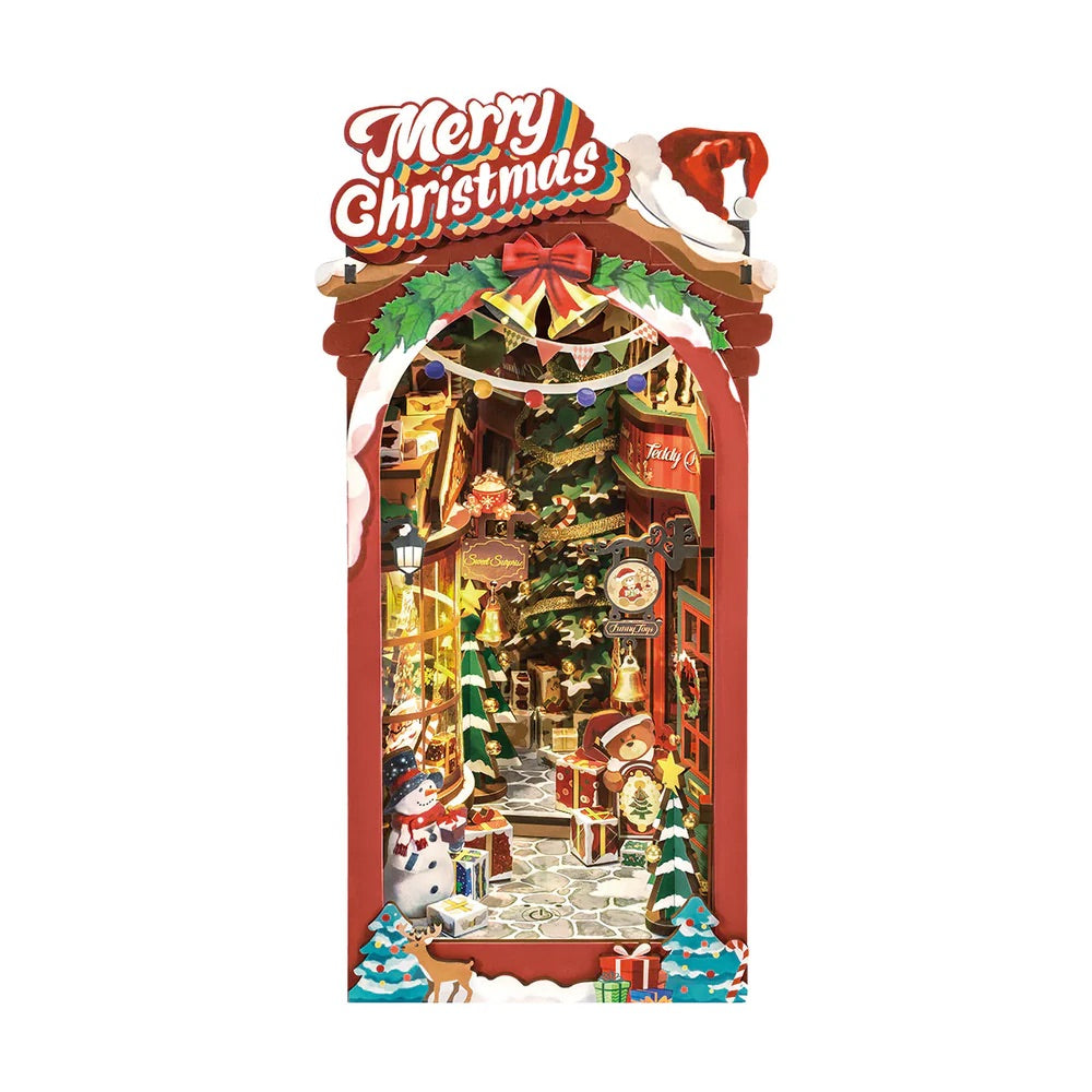 Christmas Street Diorama Book Nook DIY Kit | Hobbynella
