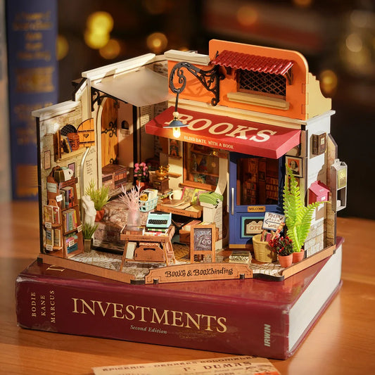 Bookstore Miniature DIY Kit | Hobbynella