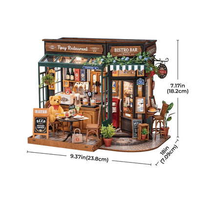 Tipsy Restaurant Miniature DIY Kit | Hobbynella