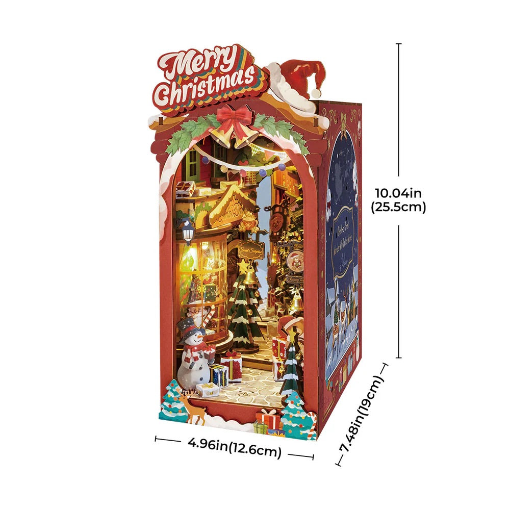 Christmas Street Diorama Book Nook DIY Kit | Hobbynella