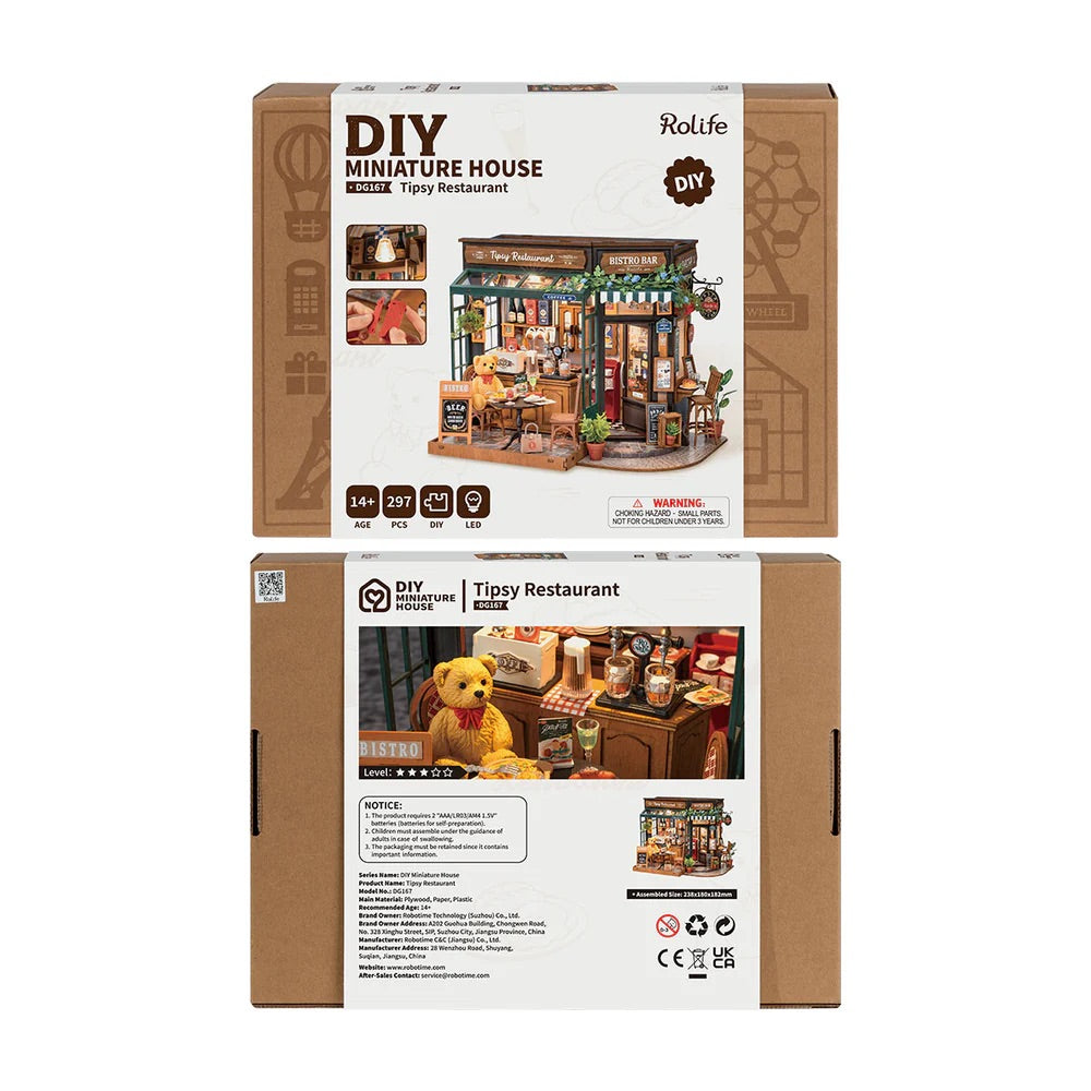 Tipsy Restaurant Miniature DIY Kit | Hobbynella