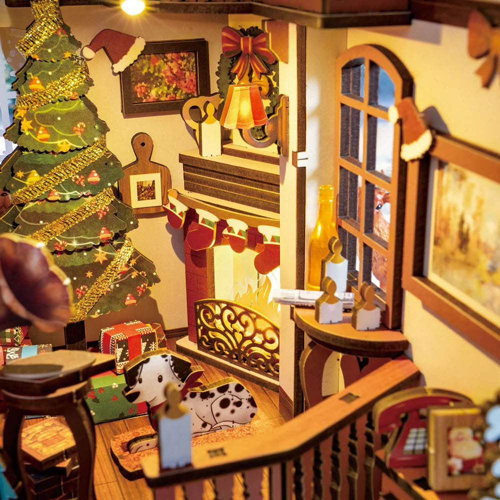 Christmas Diorama Book Nook DIY Kit | Hobbynella