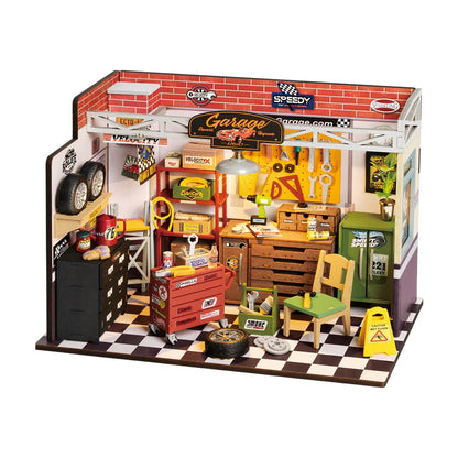 Garage Workshop Miniature DIY Kit | Hobbynella