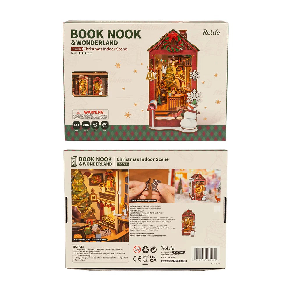Christmas Diorama Book Nook DIY Kit | Hobbynella