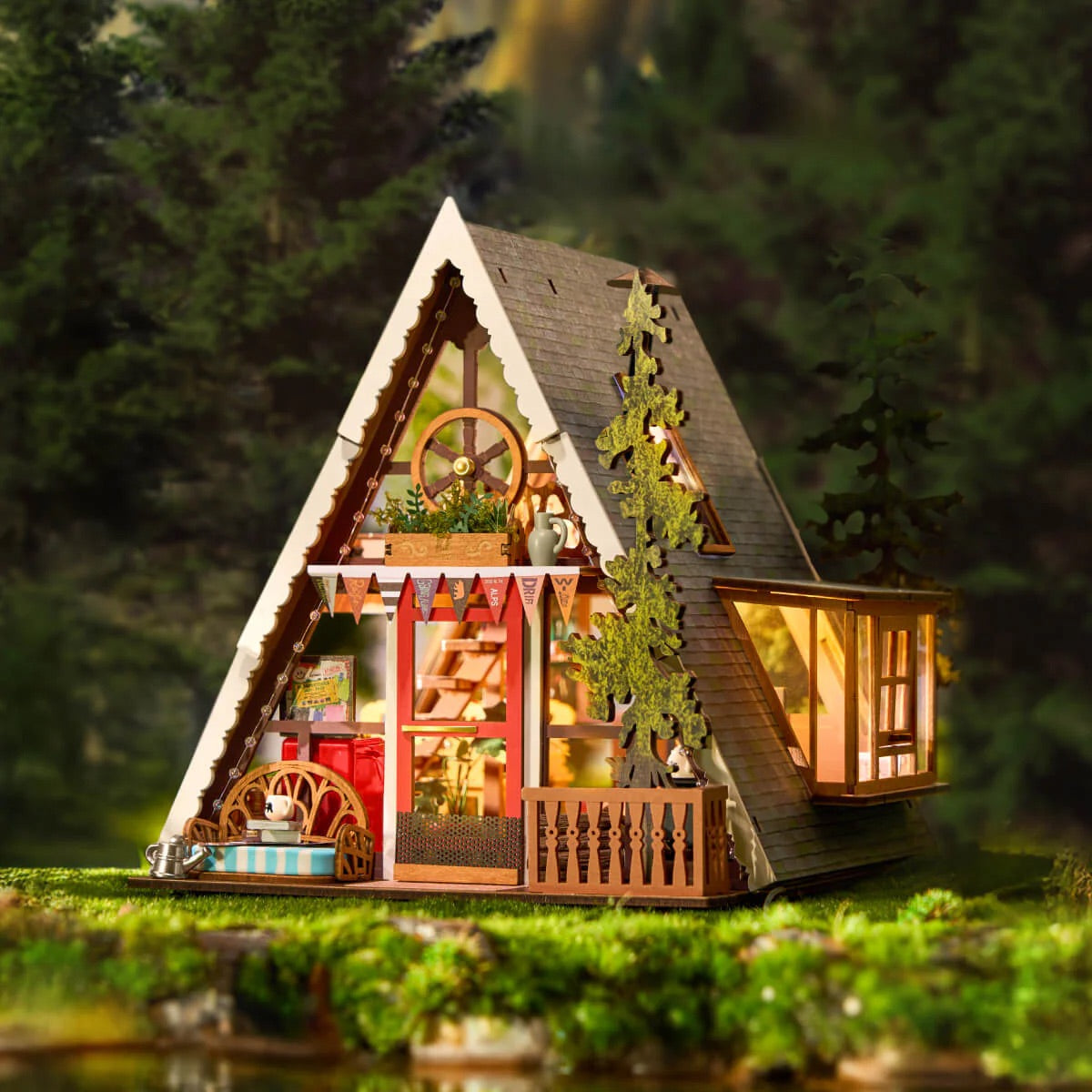 A-Frame Cabin Miniature DIY Kit