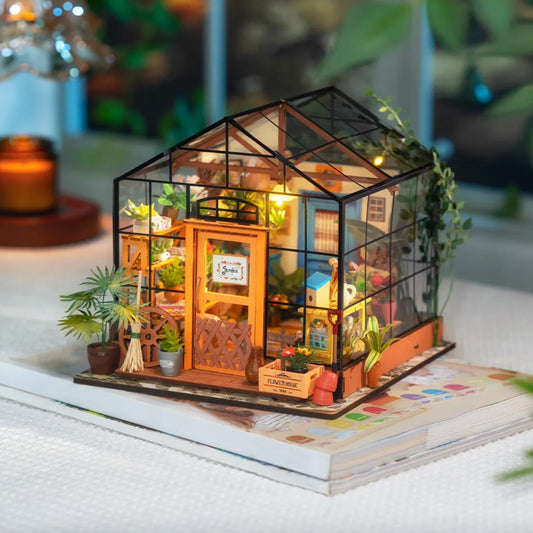 Cathy's Flower House Miniature DIY Kit | Hobbynella
