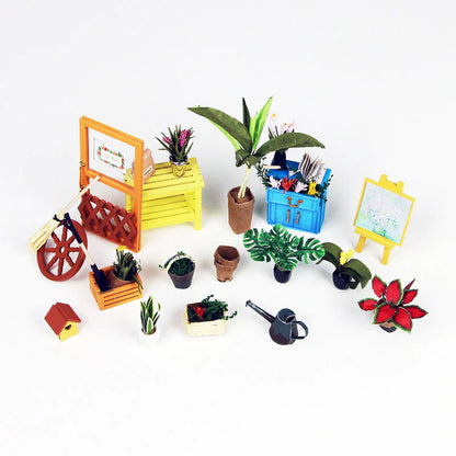 Cathy's Flower House Miniature DIY Kit | Hobbynella