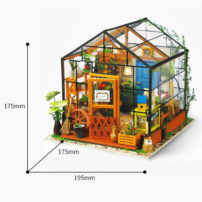 Cathy's Flower House Miniature DIY Kit | Hobbynella