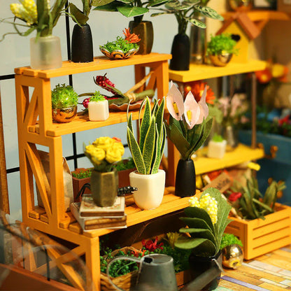 Cathy's Flower House Miniature DIY Kit | Hobbynella