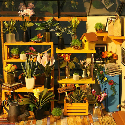 Cathy's Flower House Miniature DIY Kit | Hobbynella