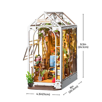 Garden House Diorama Book Nook DIY Kit | Hobbynella