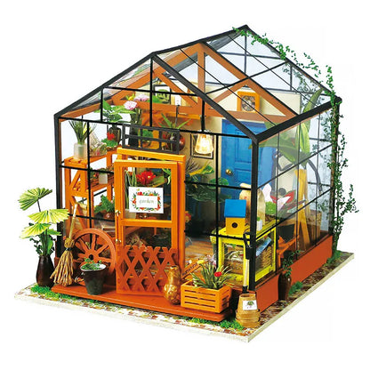 Cathy's Flower House Miniature DIY Kit | Hobbynella