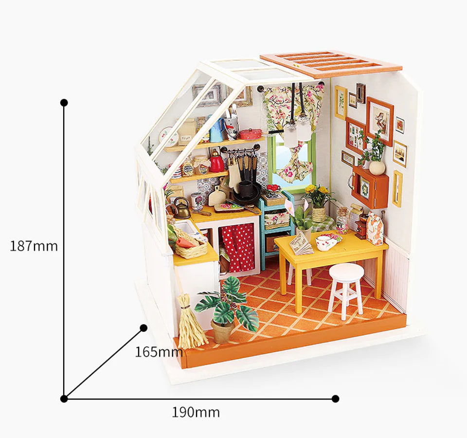 Jason's Kitchen Miniature DIY Kit | Hobbynella
