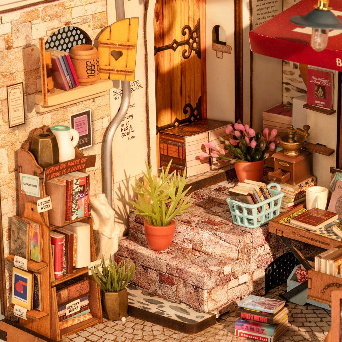 Bookstore Miniature DIY Kit | Hobbynella