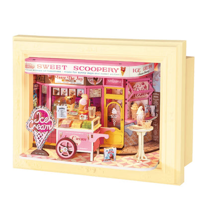 Sweet Scoopery Ice Cream Framed Miniature Diorama