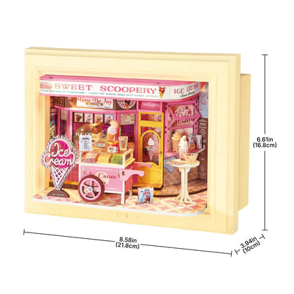 Sweet Scoopery Ice Cream Framed Miniature Diorama