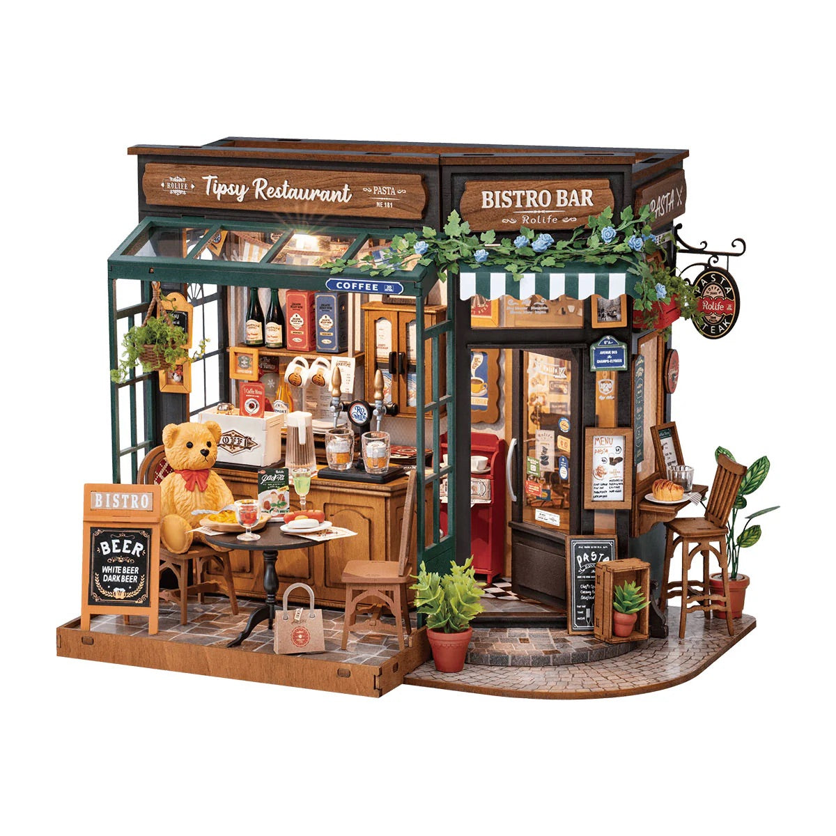 Tipsy Restaurant Miniature DIY Kit | Hobbynella