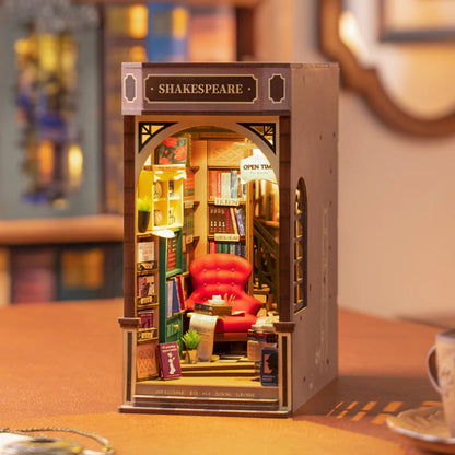 Bookstore Book Nook Miniature DIY Kit | Hobbynella