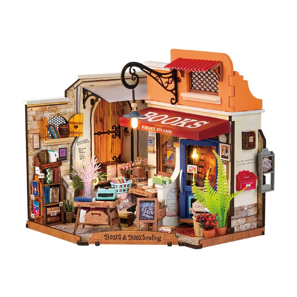 Bookstore Miniature DIY Kit | Hobbynella