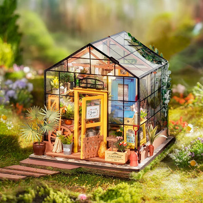 Cathy's Flower House Miniature DIY Kit | Hobbynella