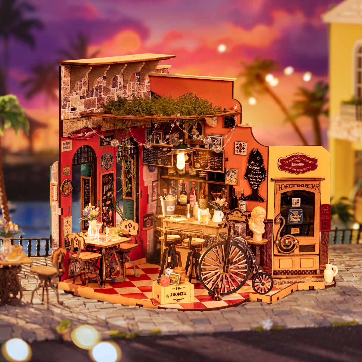Cheers Bar & Dining Miniature DIY Kit