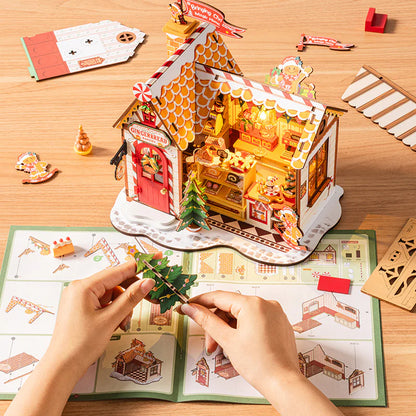 Gingerbread House Miniature DIY Kit