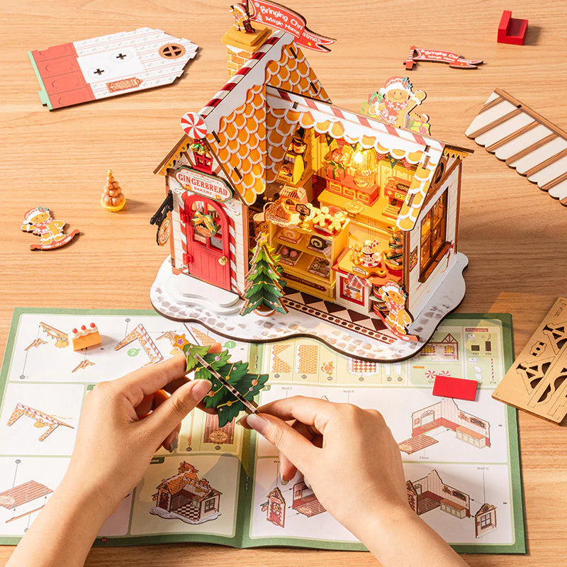 Gingerbread House Miniature DIY Kit