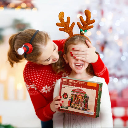 Christmas Candy Stand Miniature DIY Kit
