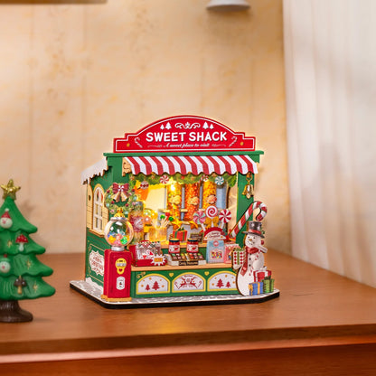 Christmas Candy Stand Miniature DIY Kit