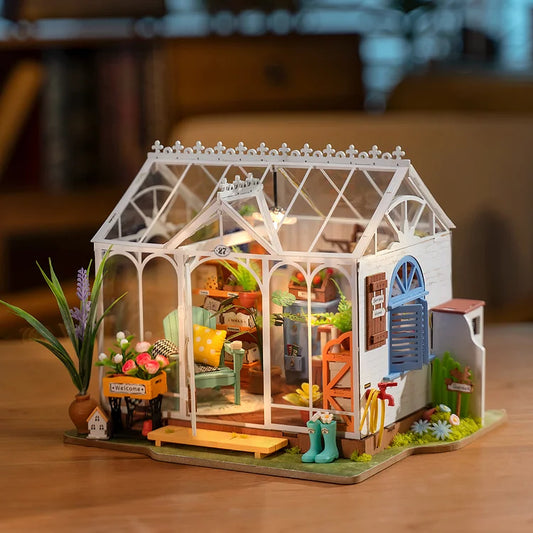 Dreamy Garden House DIY Miniature Kit | Hobbynella