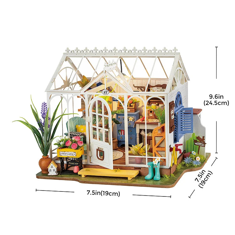 Dreamy Garden House DIY Miniature Kit | Hobbynella