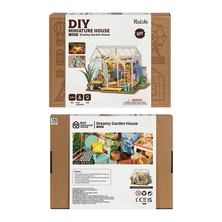 Dreamy Garden House DIY Miniature Kit | Hobbynella