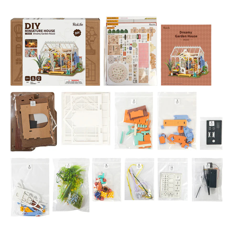 Dreamy Garden House DIY Miniature Kit | Hobbynella