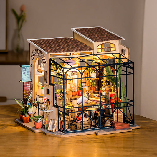 Emily's Flower Shop Miniature DIY Kit | Hobbynella