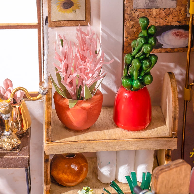 Emily's Flower Shop Miniature DIY Kit | Hobbynella
