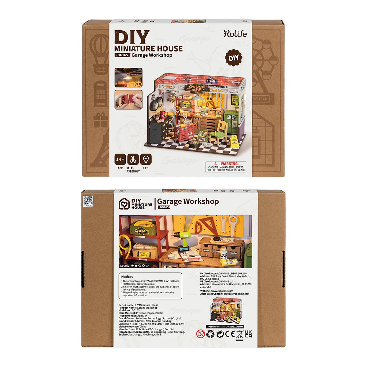 Garage Workshop Miniature DIY Kit | Hobbynella
