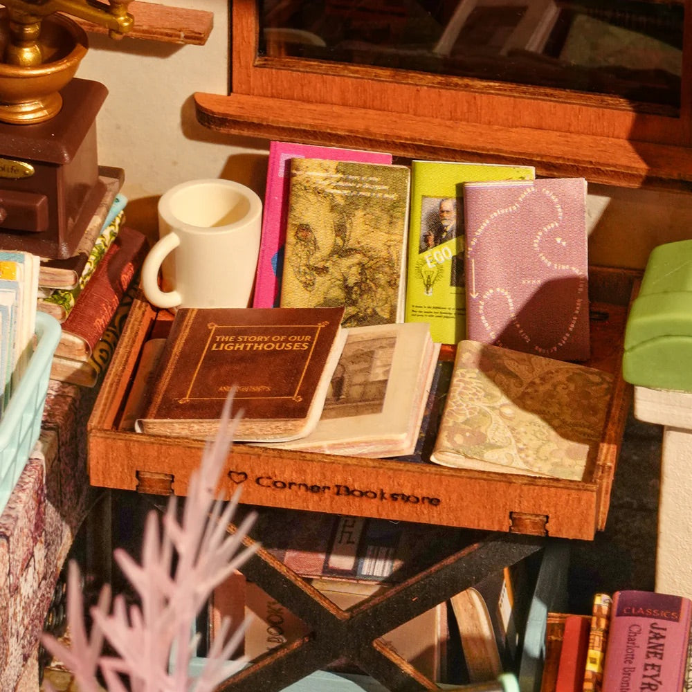 Bookstore Miniature DIY Kit | Hobbynella