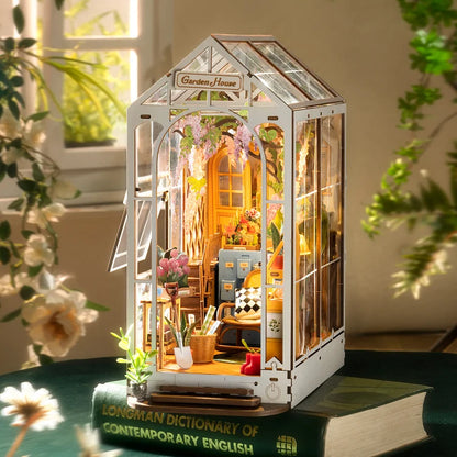 Garden House Diorama Book Nook DIY Kit | Hobbynella