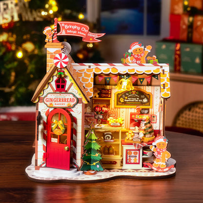 Gingerbread House Miniature DIY Kit