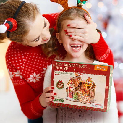Gingerbread House Miniature DIY Kit
