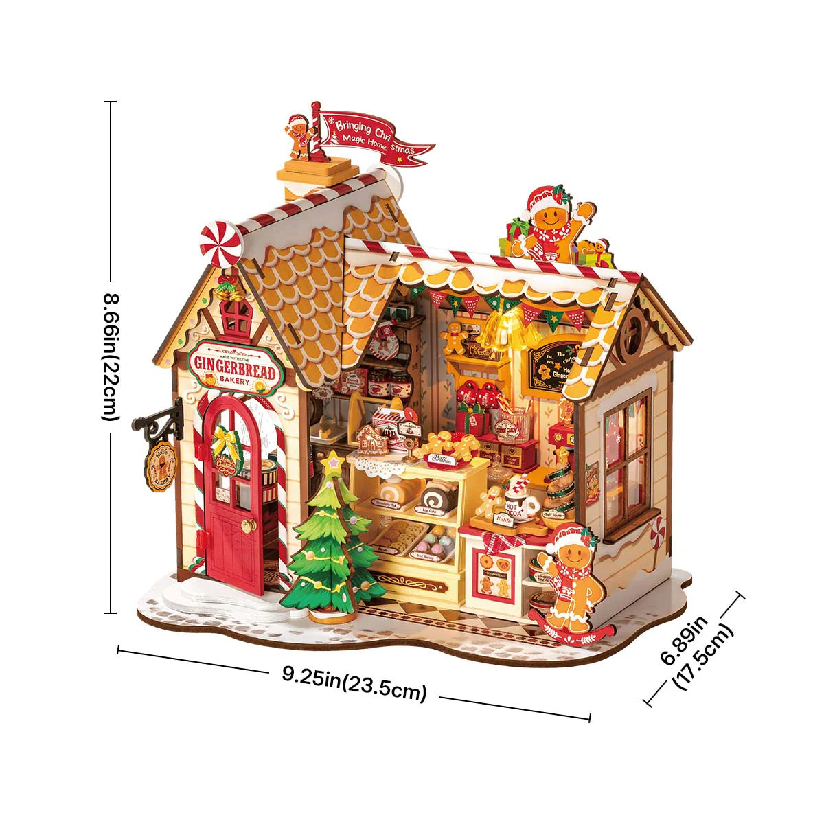 Gingerbread House Miniature DIY Kit