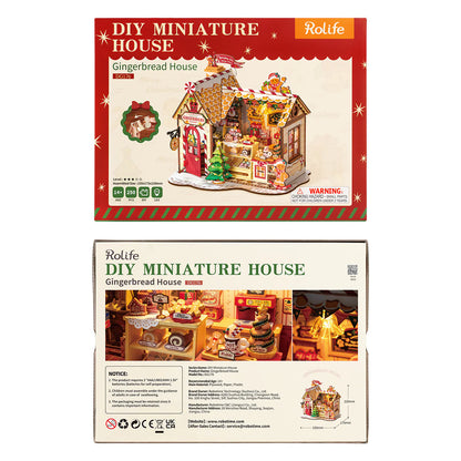 Gingerbread House Miniature DIY Kit