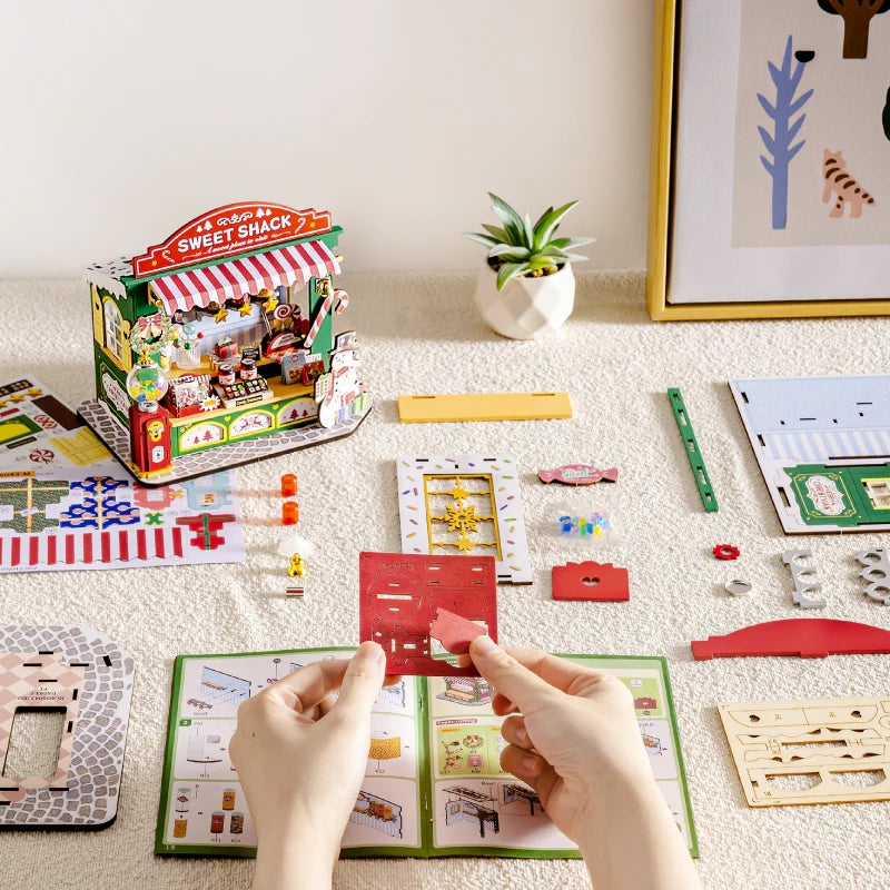 Christmas Candy Stand Miniature DIY Kit