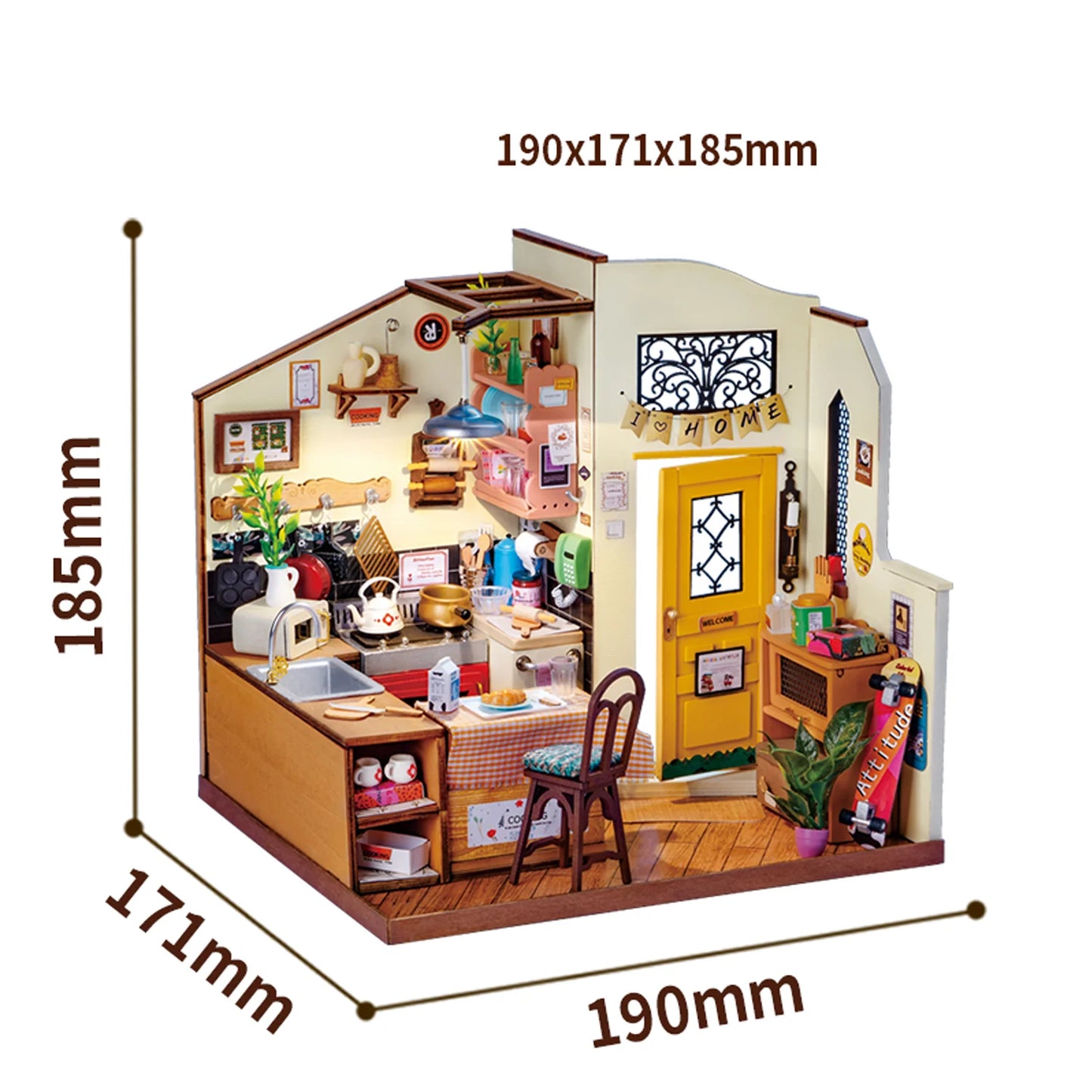 Homey Kitchen Miniature DIY Kit | Hobbynella