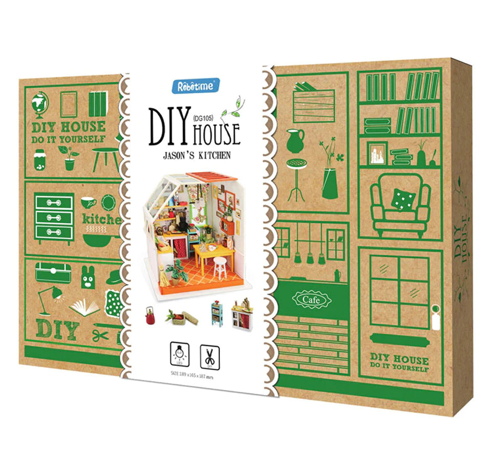 Jason's Kitchen Miniature DIY Kit | Hobbynella